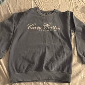 comfort colors Coosa Cotton size Small blue sweatshirt